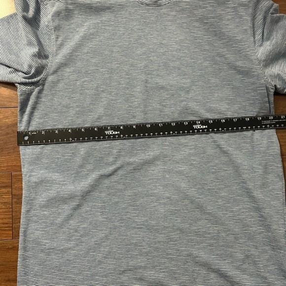 Even Tide Large Men's Blue Striped Shirt - Picture 3 of 5